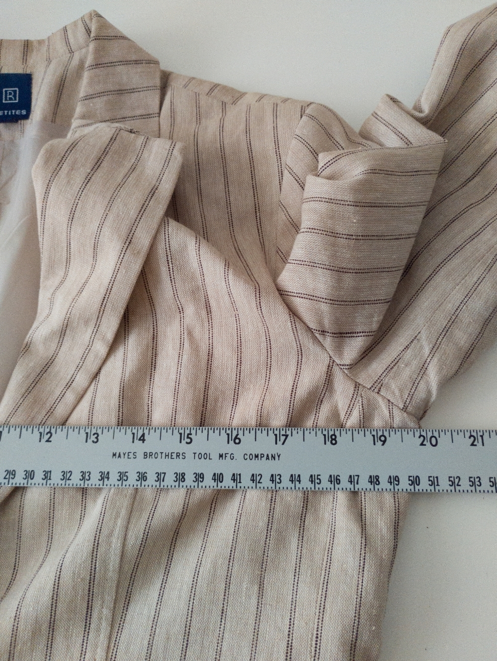 Reitmans R Petites Vintage 90s Y2K Pinstripe Blazer and Pants Suit Set Size 10 - Picture 13 of 14